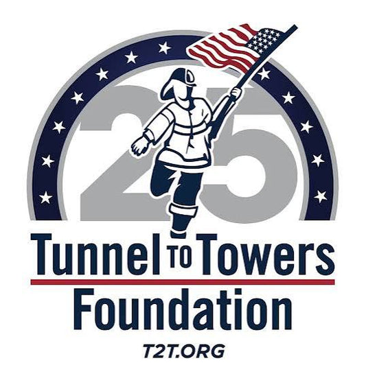 Tunnel to Towers Foundation logo representing Morning Club Coffee's commitment to donating 10% of every sale to support veterans and first responders.